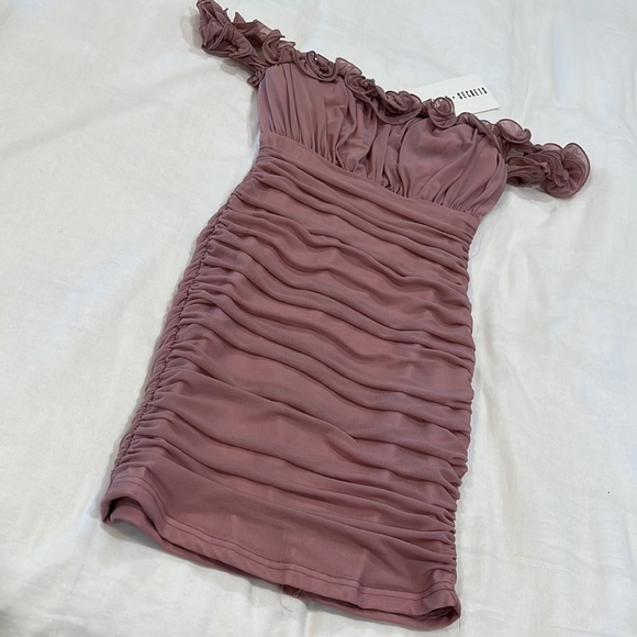 Blush pink mini dress, size S - Picture 3 of 4